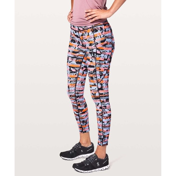 lululemon athletica Pants - Lululemon Sz 6 Fast Free 7/8 Tight II Nulux 25" Inversion Multi Stretch Wicking